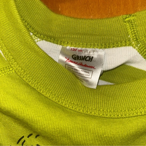 Hanna Andersson kids Dr. Seuss Grinch Christmas pajama set pjs long johns size 6 - Picture 3 of 3